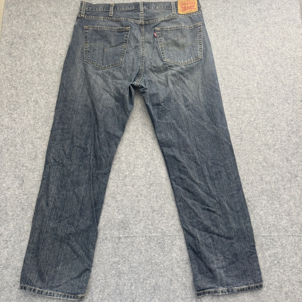 Levi's Men's 559 Relaxed Straight Fit Blue Jeans 38x32 - Picture 6 of 9